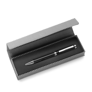 Esferográfica de metal lacado com mec...