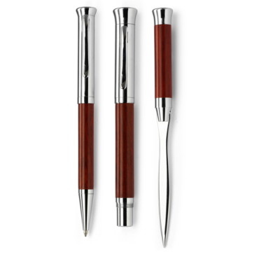 Conjunto de escrita em estojo de made...