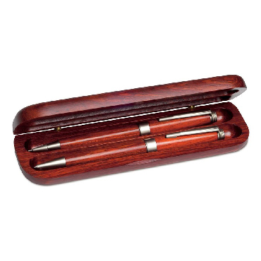 Conjunto de escrita de madeira com es...