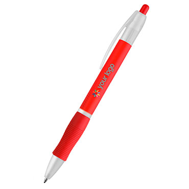 SLIM Stylo à bille avec prise en main caoutchoutée