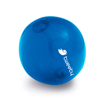 Bola de praia insuflável em PVC translúcido